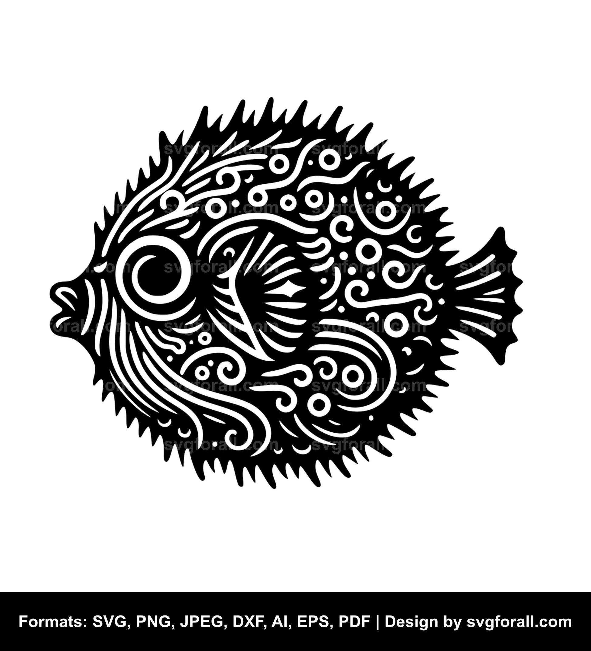 Puffer Fish SVG