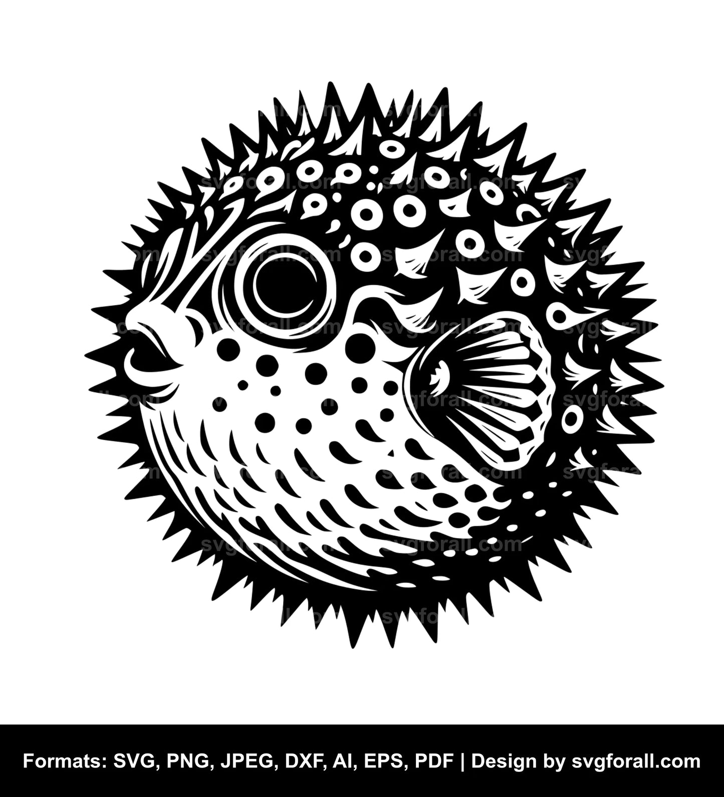 Puffer Fish SVG Clipart