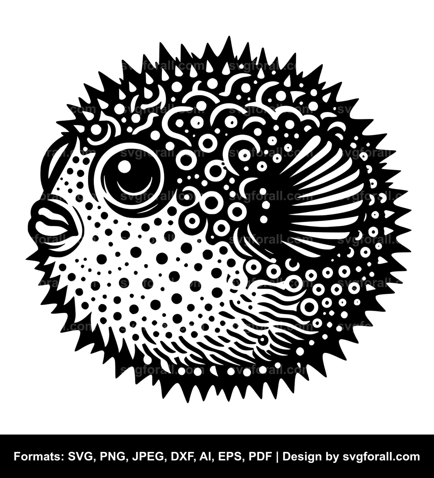 Puffer Fish SVG Cut File