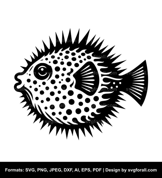 Puffer Fish SVG File