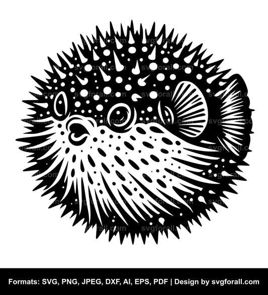 Puffer Fish SVG PNG