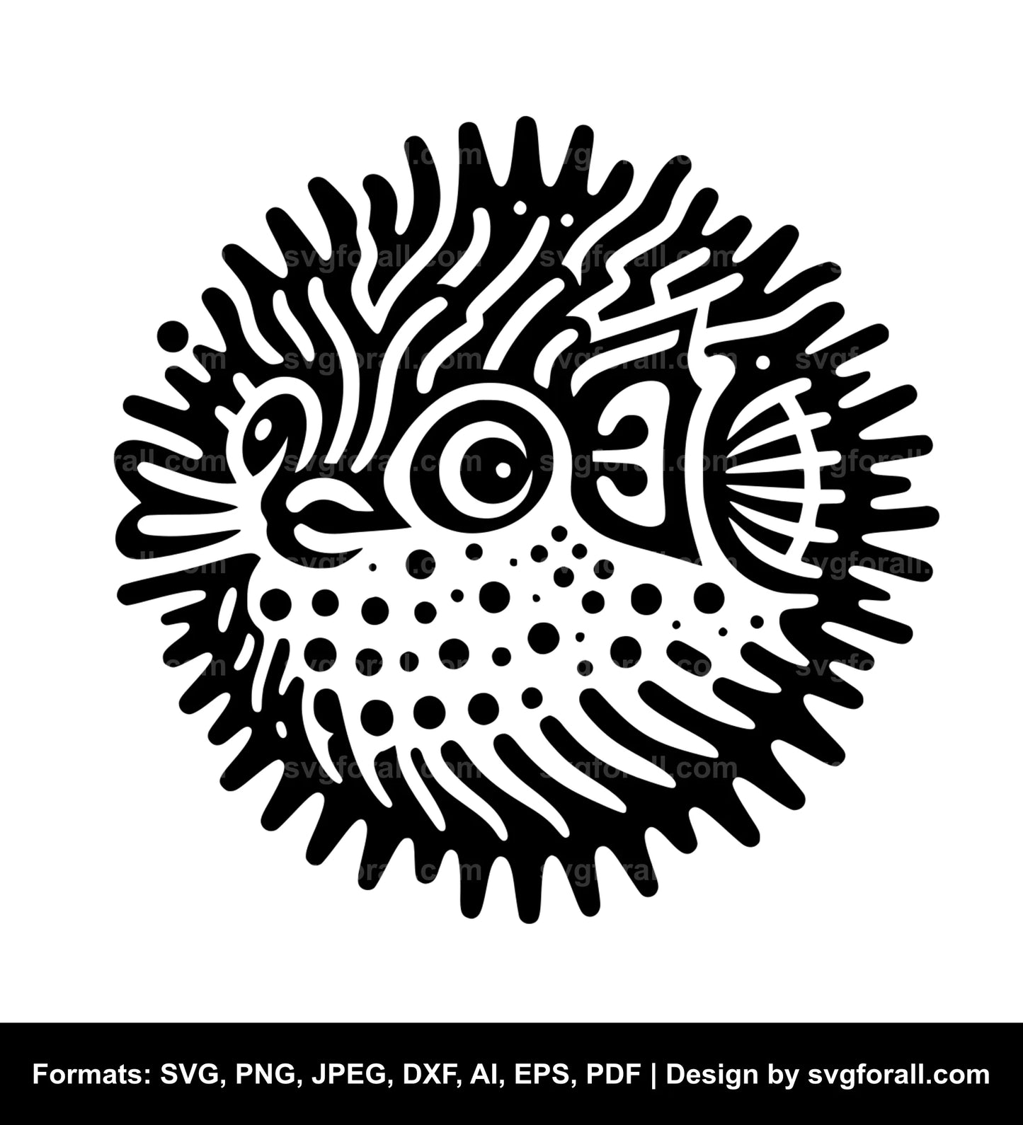 Puffer Fish Vector SVG