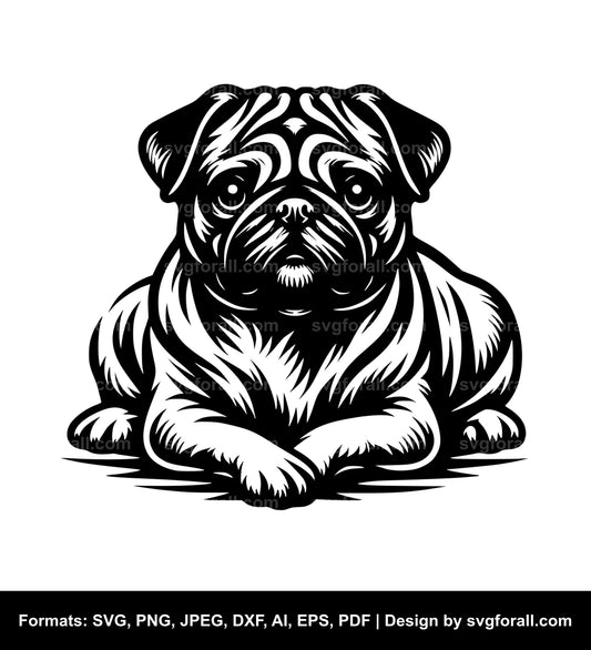 Pug Dog Cricut SVG