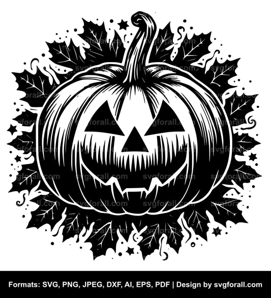 Pumpkin Black SVG PNG