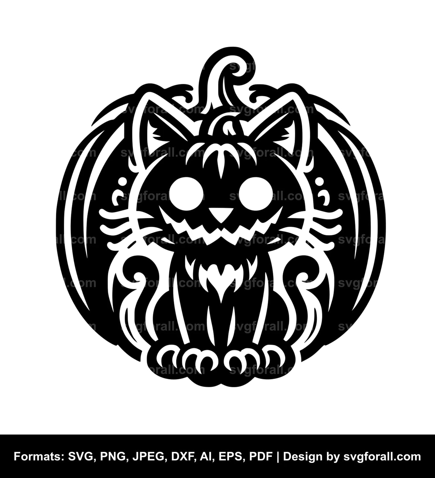 Pumpkin Cat Cricut SVG