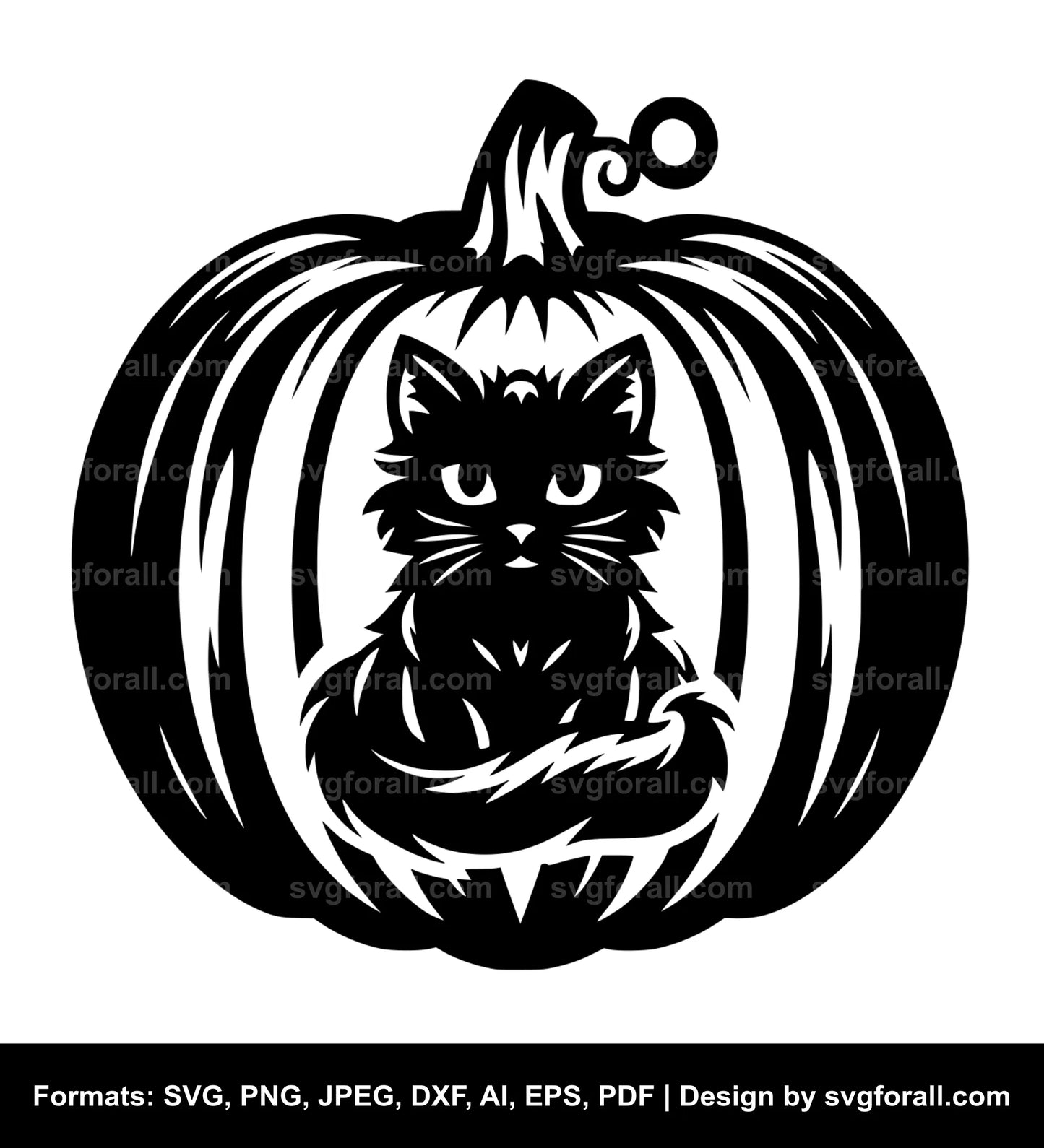 Pumpkin Cat SVG File