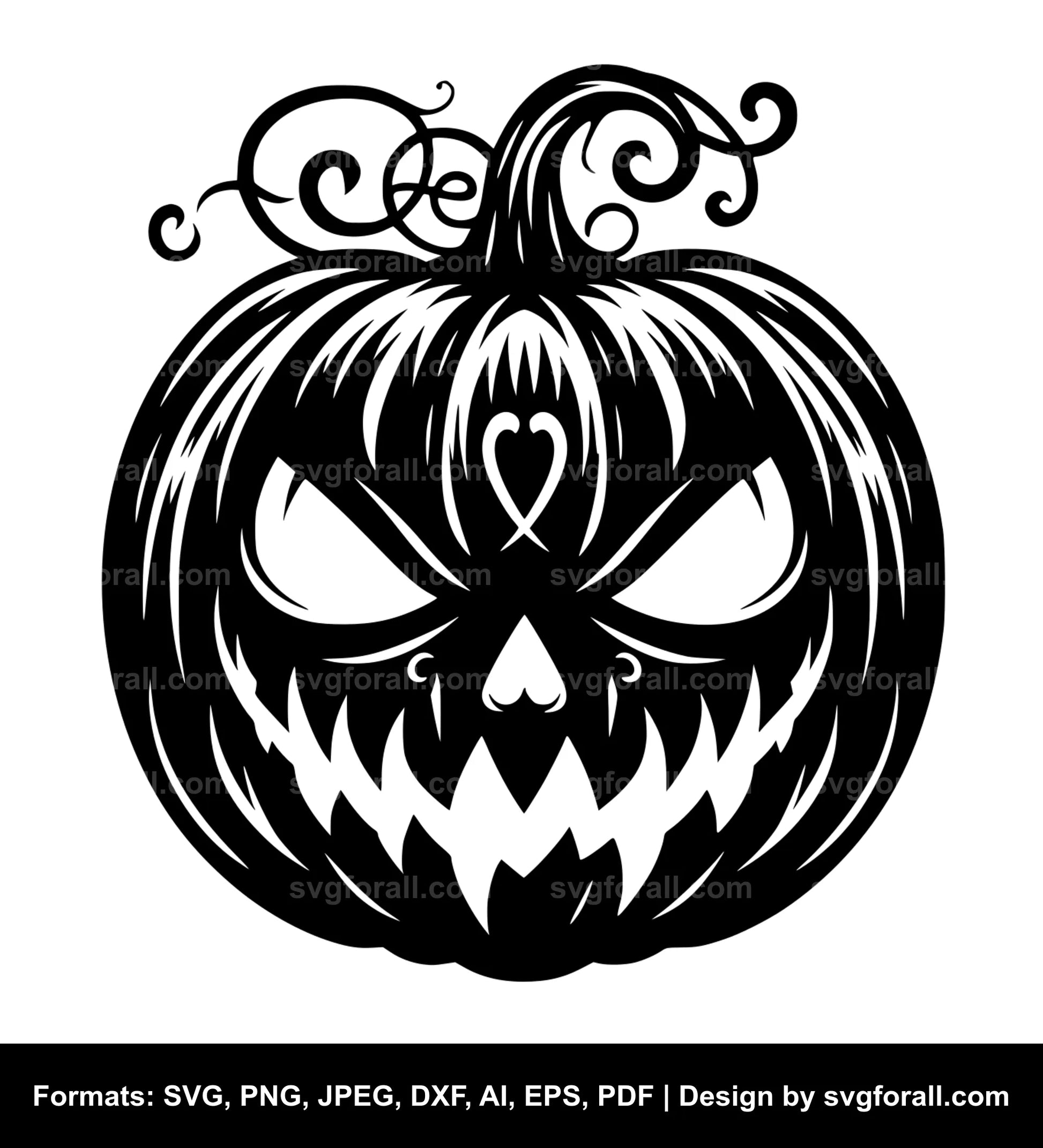 Pumpkin Face SVG