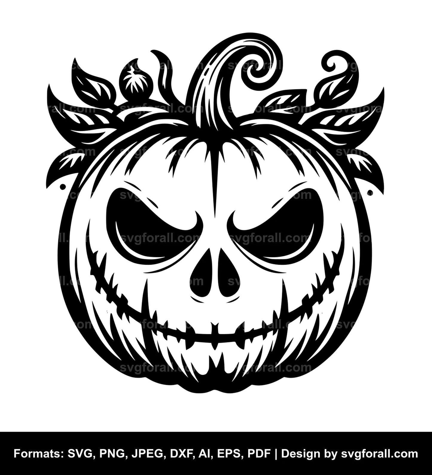 Pumpkin Face SVG File