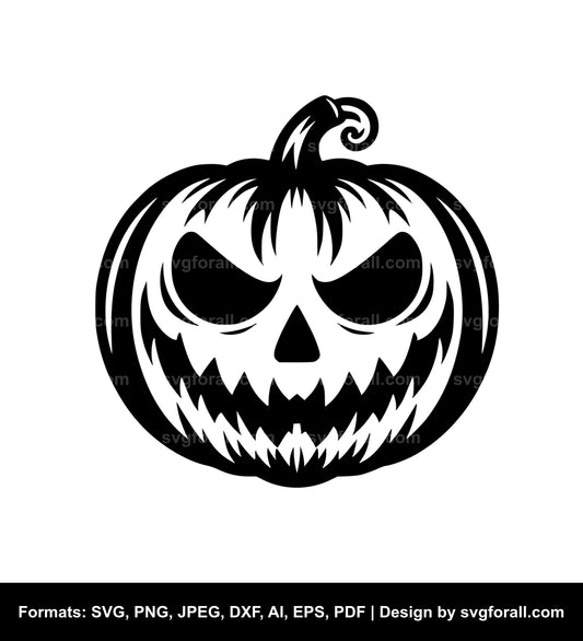 Pumpkin Face SVG PNG