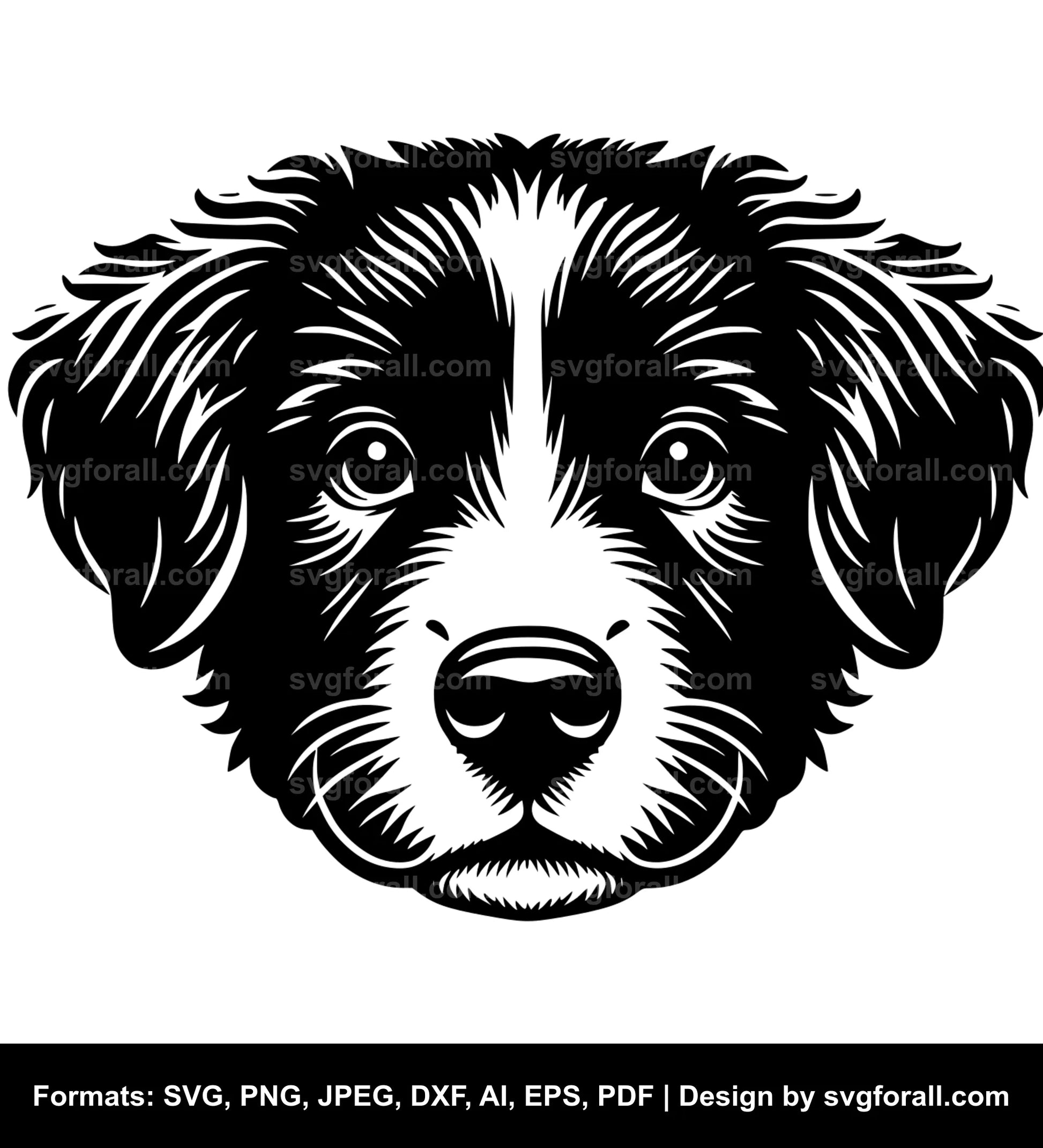 Puppy Face SVG File