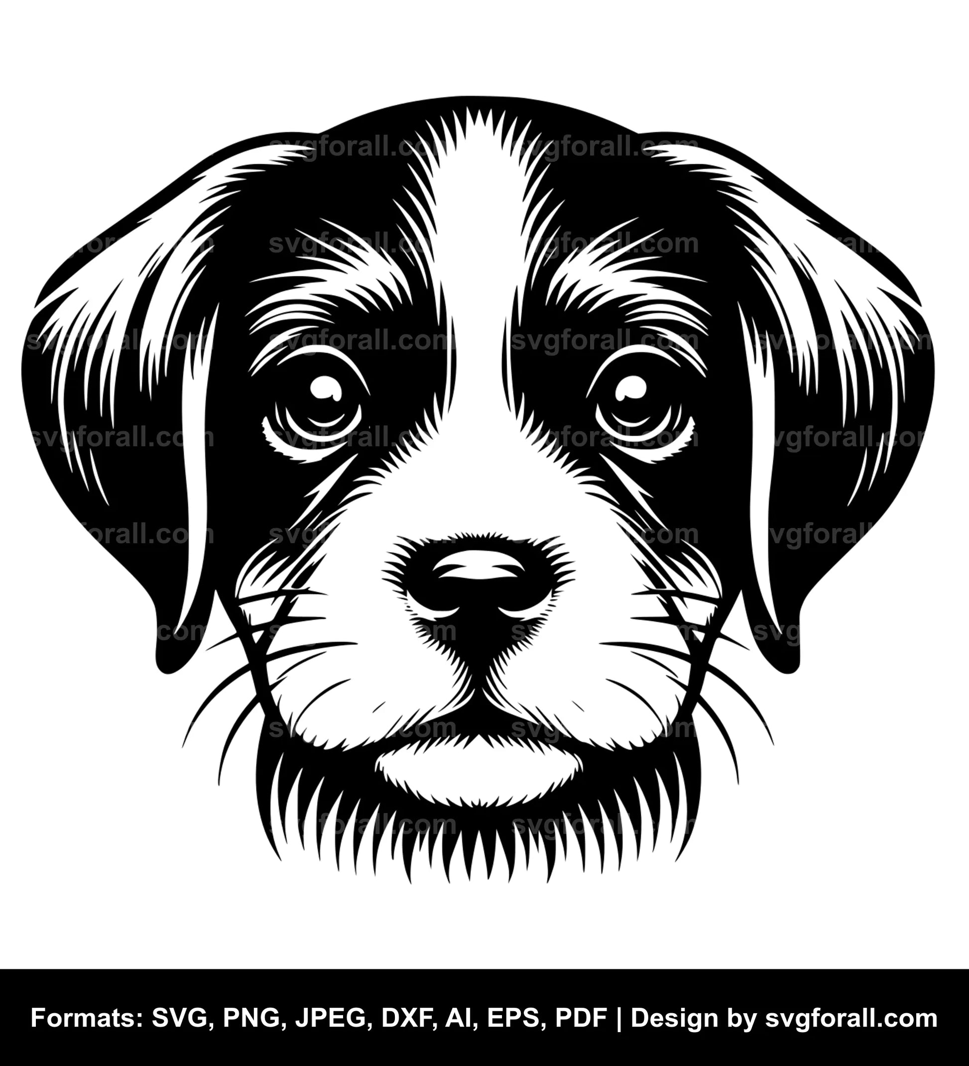 Puppy Face SVG PNG