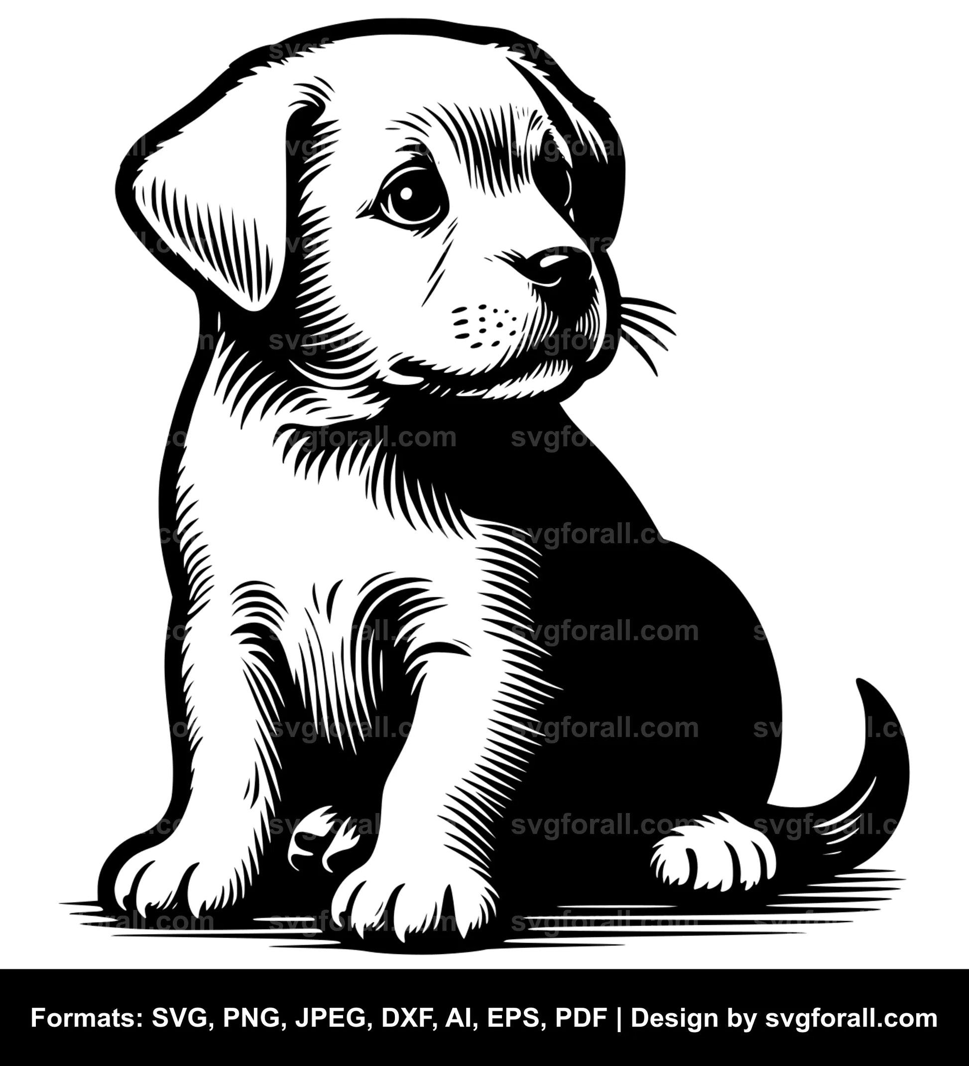 Puppy SVG Vector