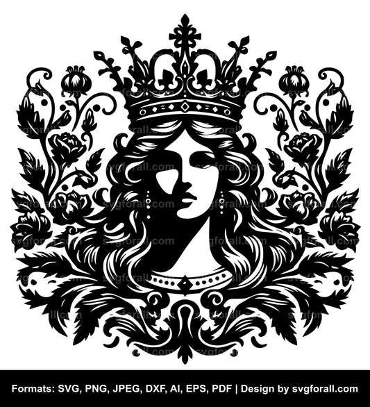 Queen Black SVG