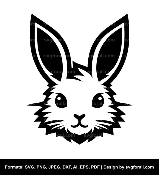 Rabbit Face SVG