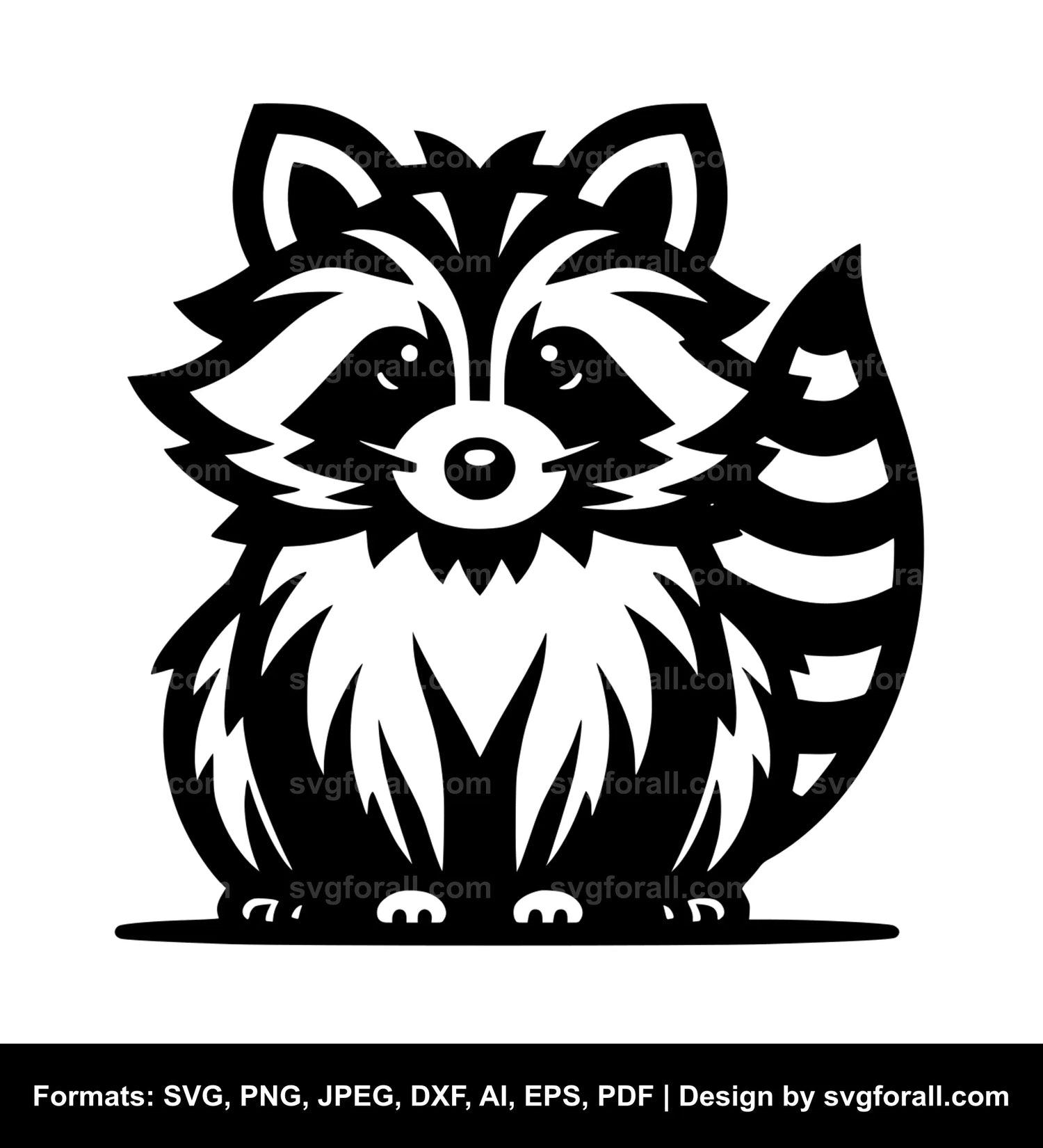 Raccoon Dog Vector SVG