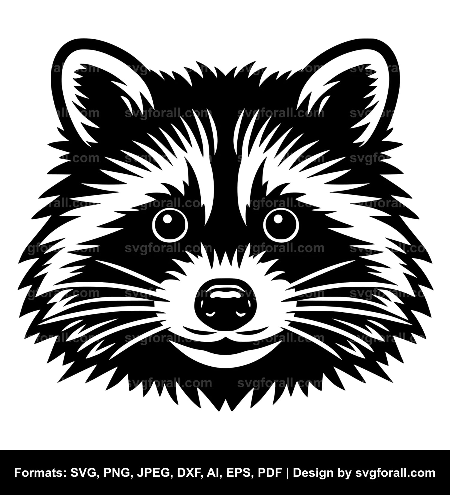 Raccoon Face Cricut SVG