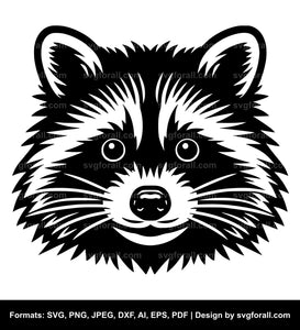 Raccoon Face SVG