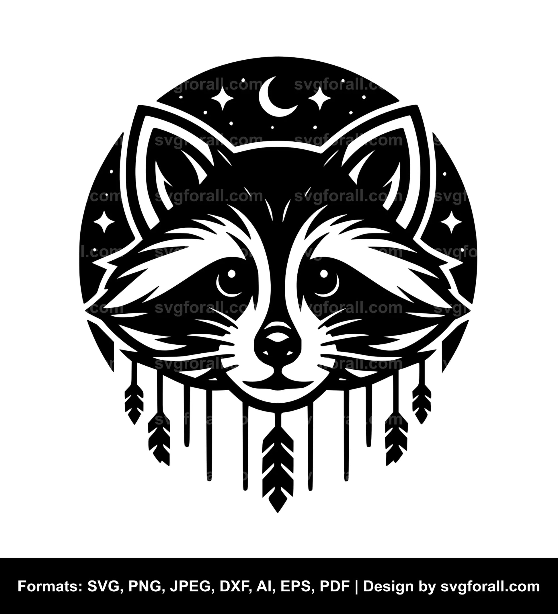 Raccoon SVG Clip Art