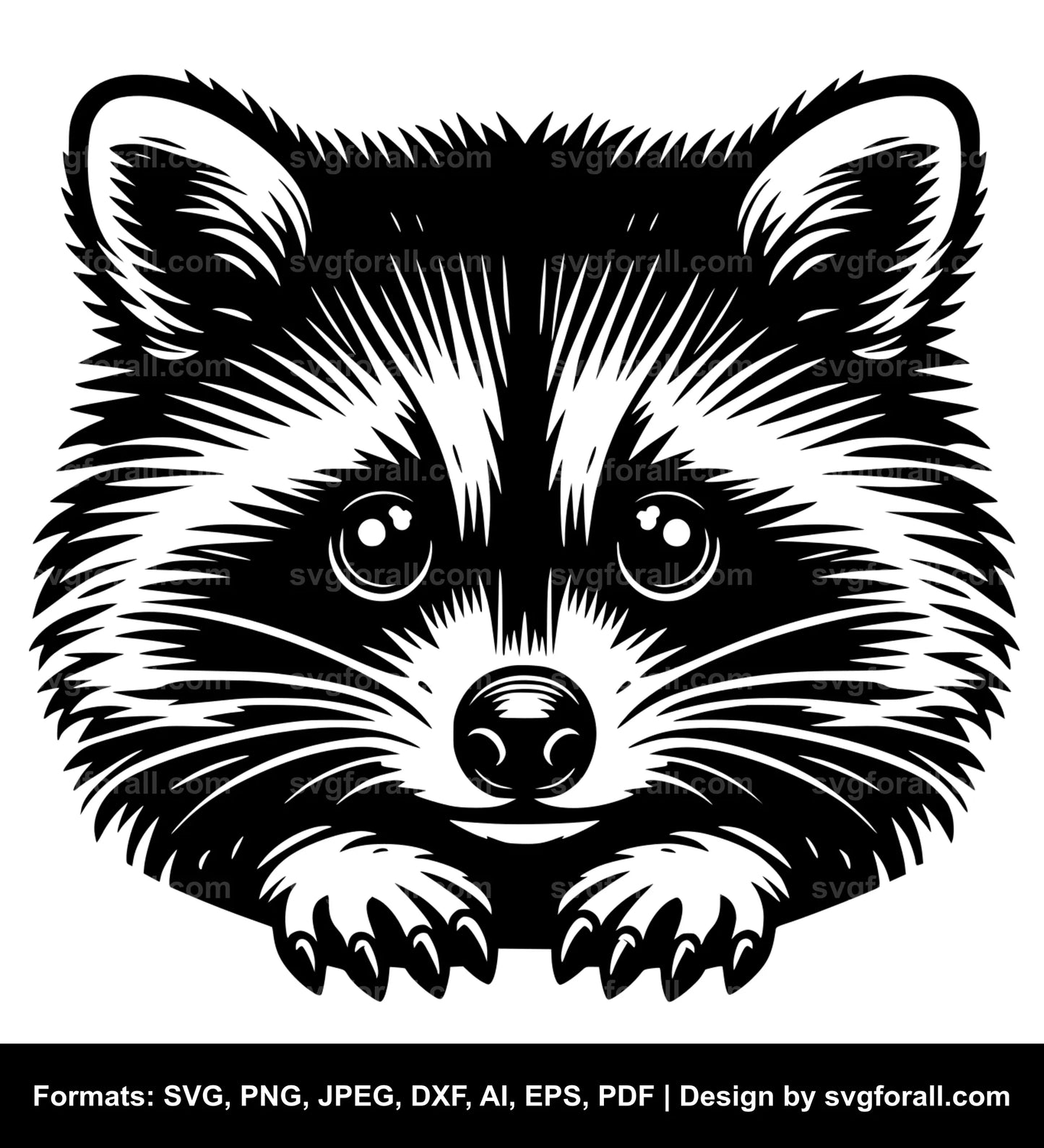 Raccoon SVG Clipart