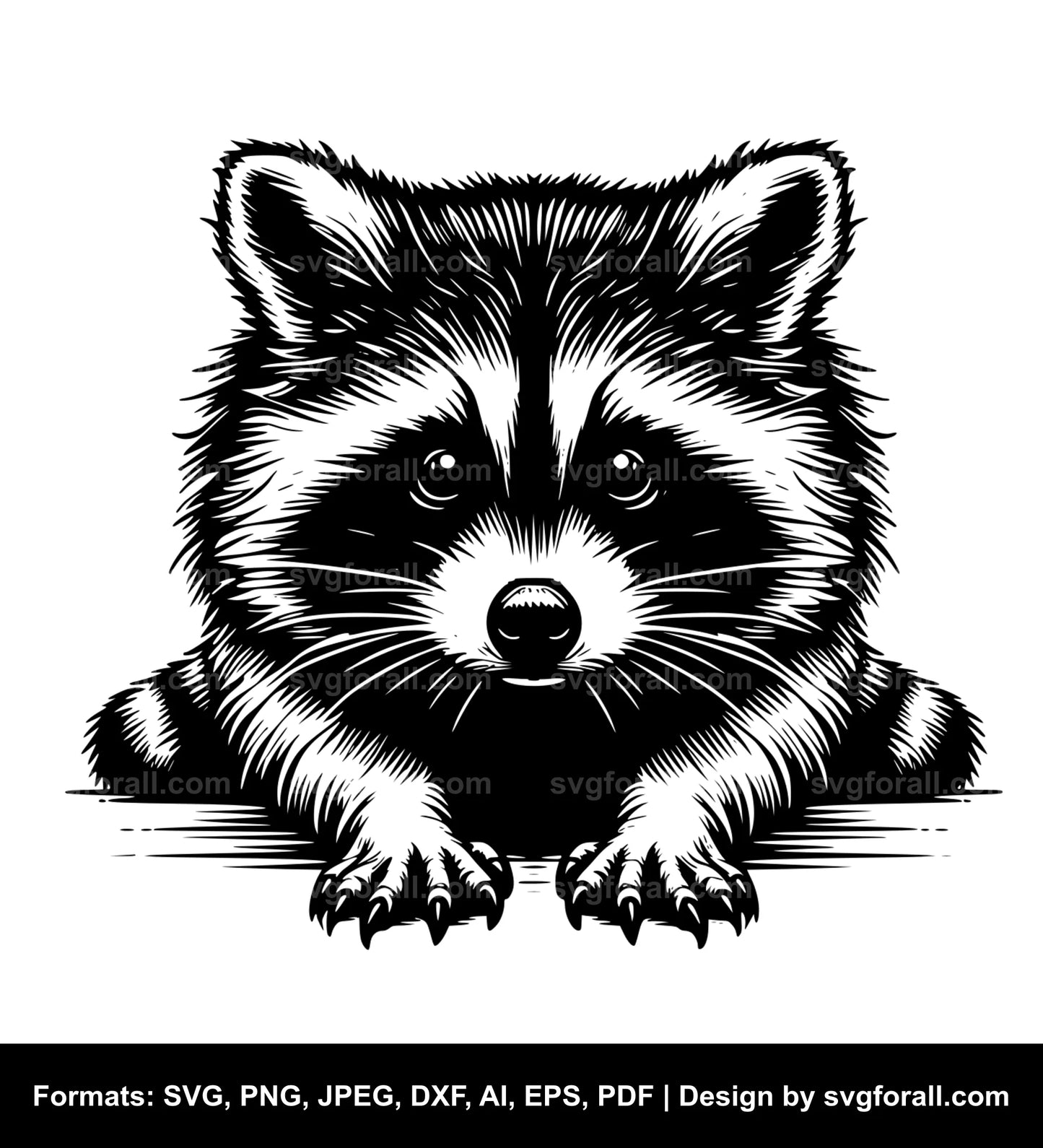 Raccoon SVG Cut File