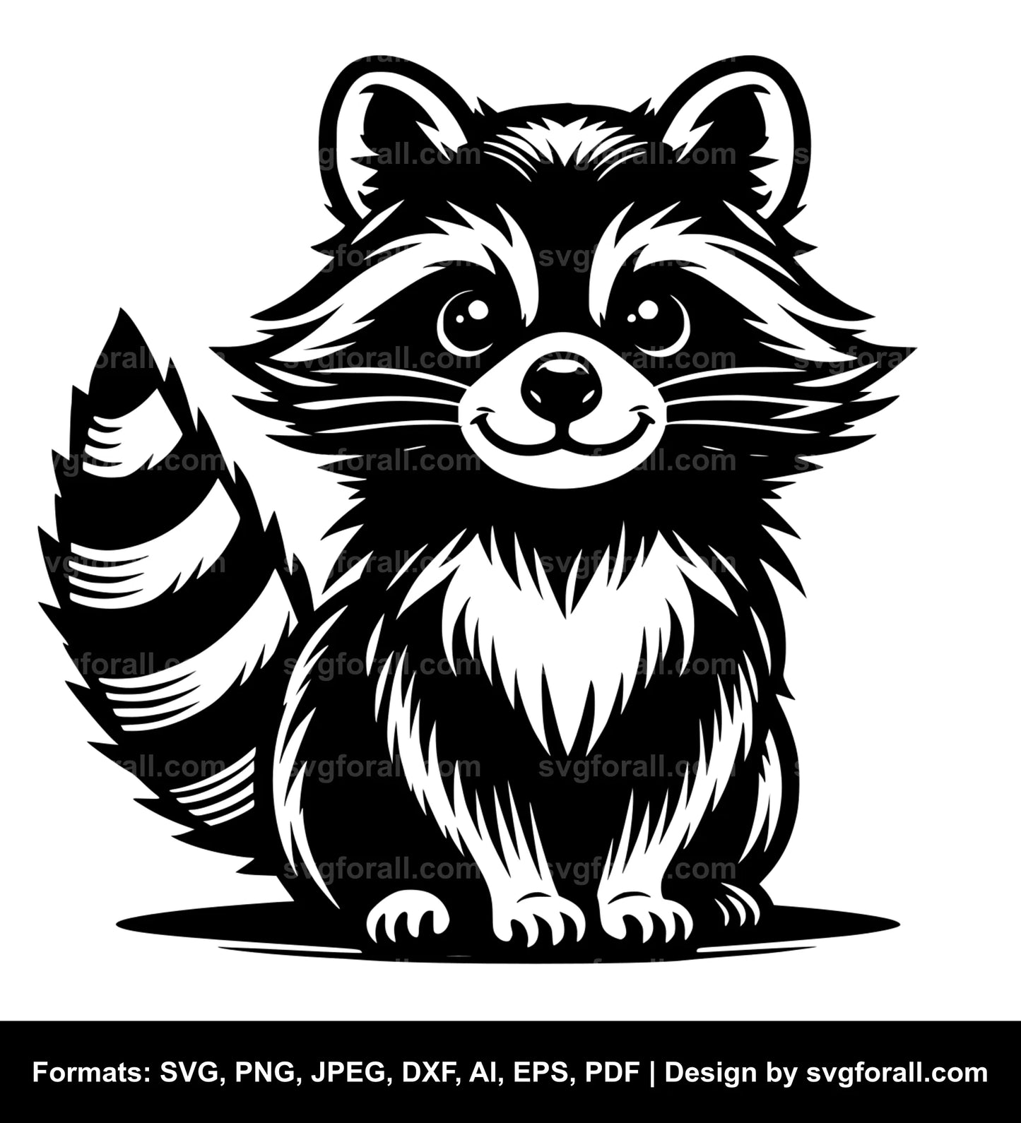 Raccoon SVG Vector