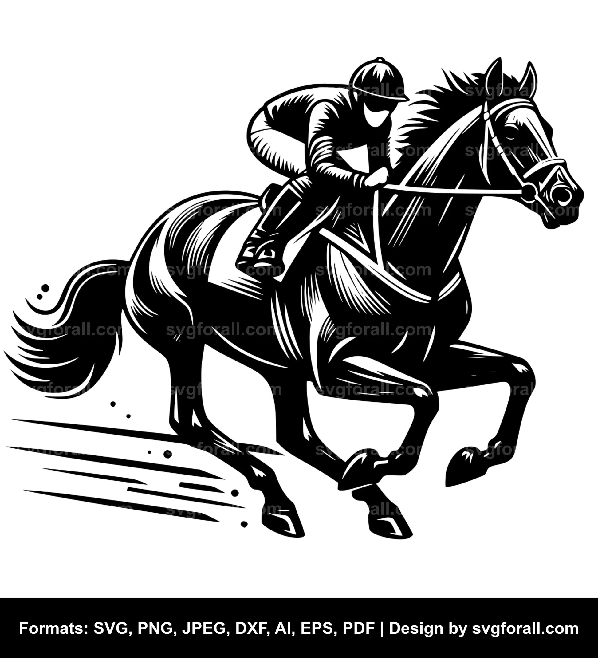 Racehorse SVG PNG