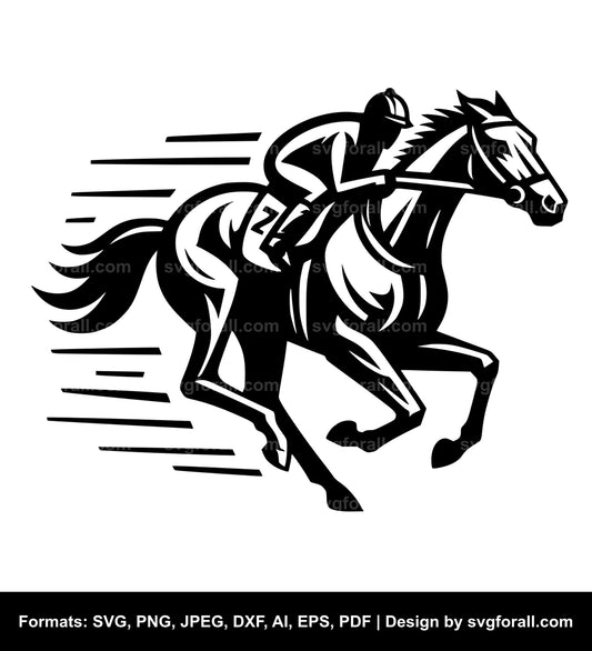 Racehorse Vector SVG