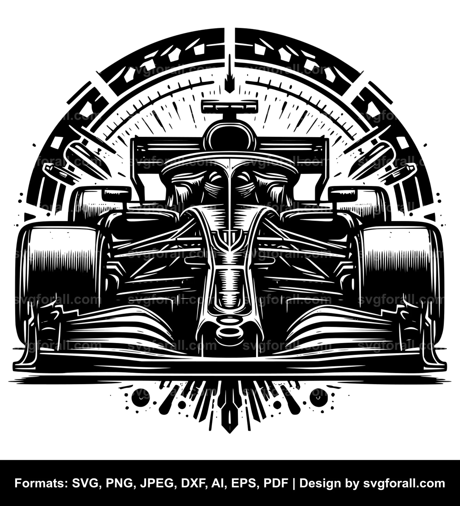 Racing Car SVG File