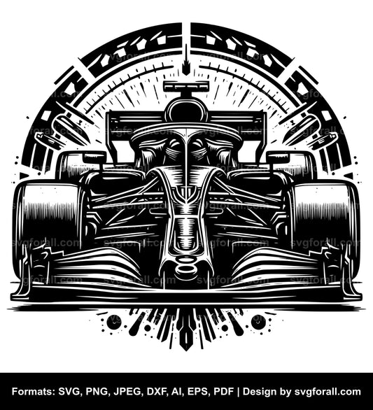 Racing Car SVG File