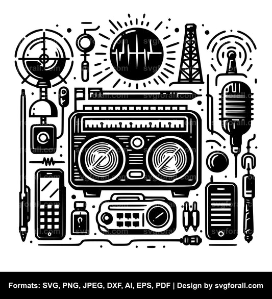 Radio SVG PNG