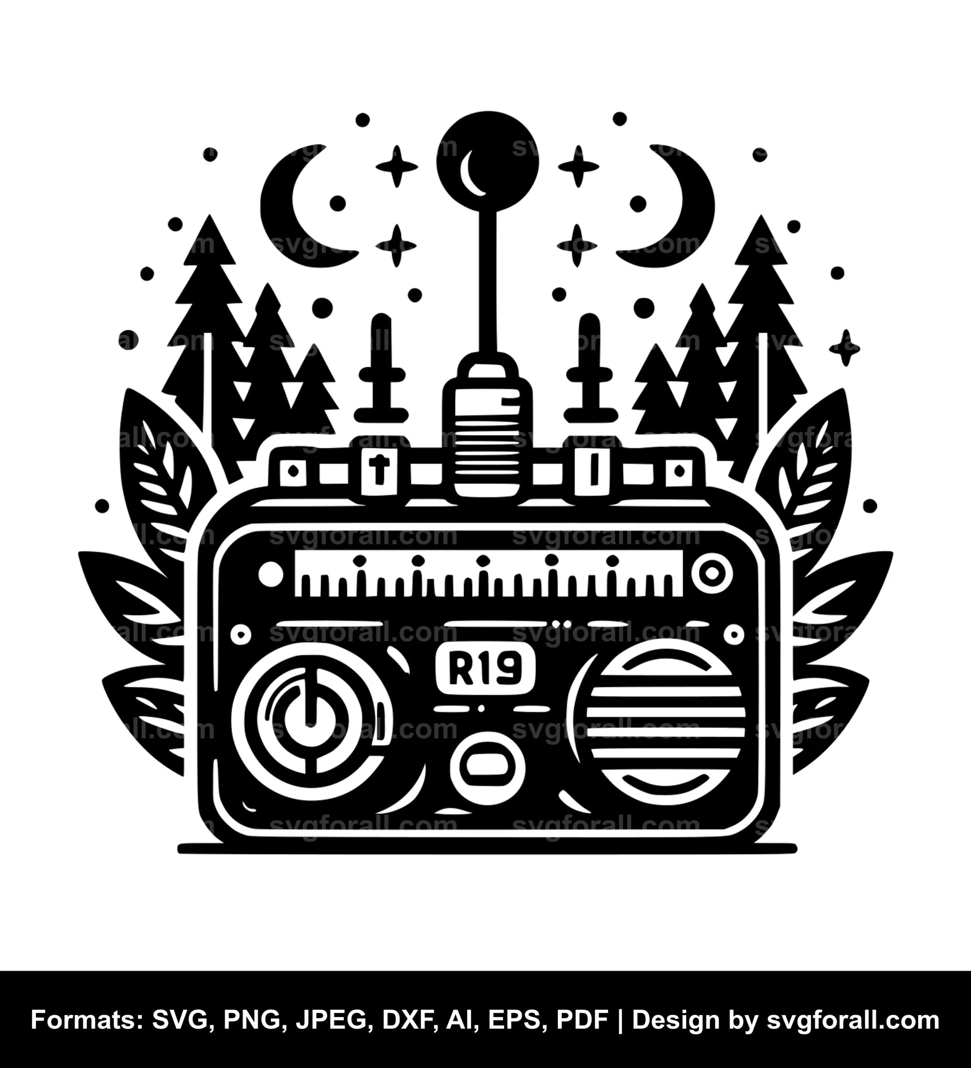 Radio SVG Vector