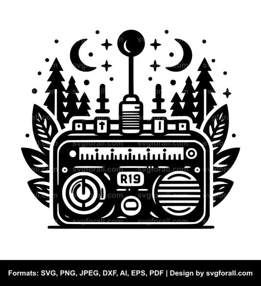 Radio SVG Vector