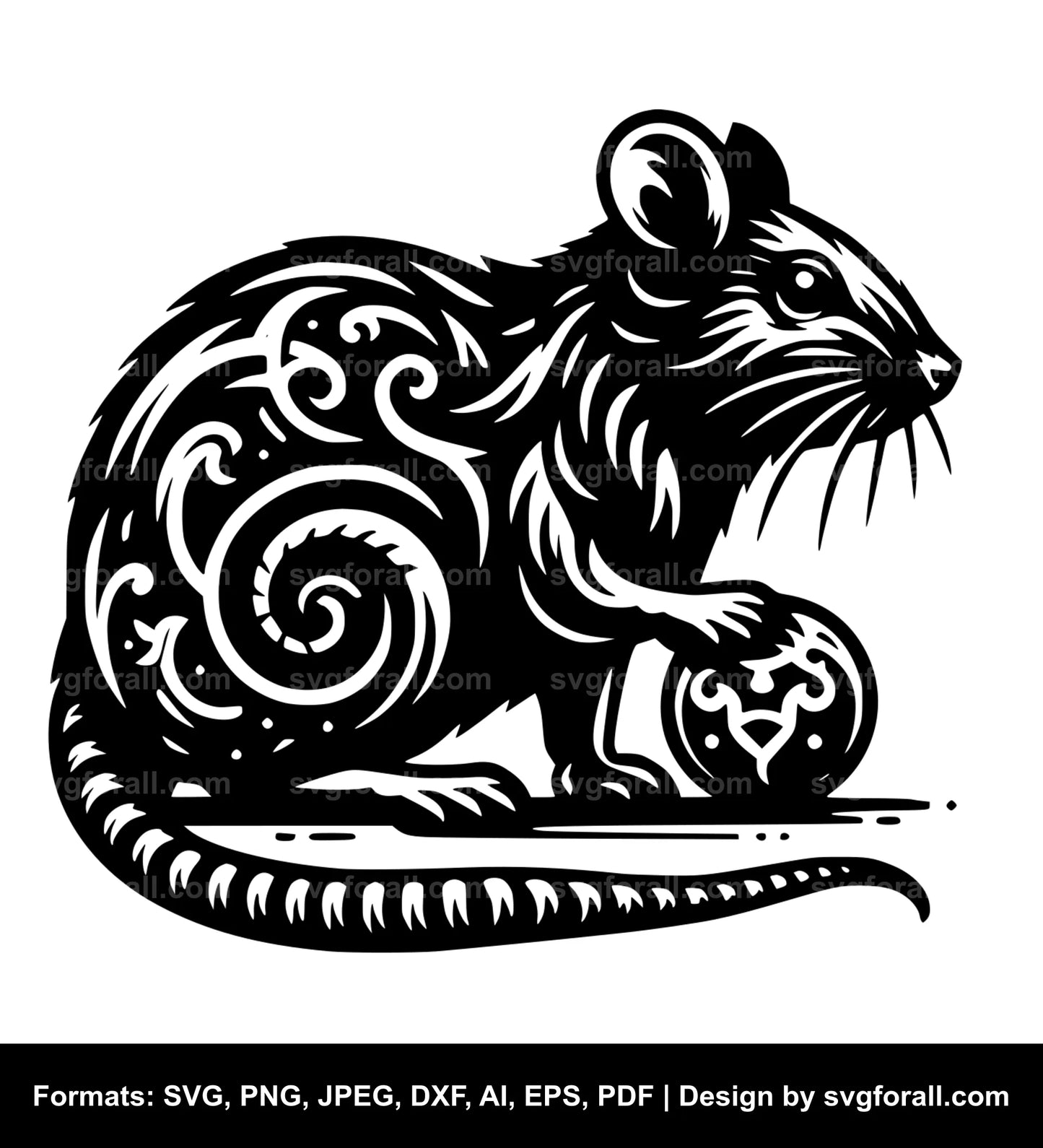 Rat Black SVG