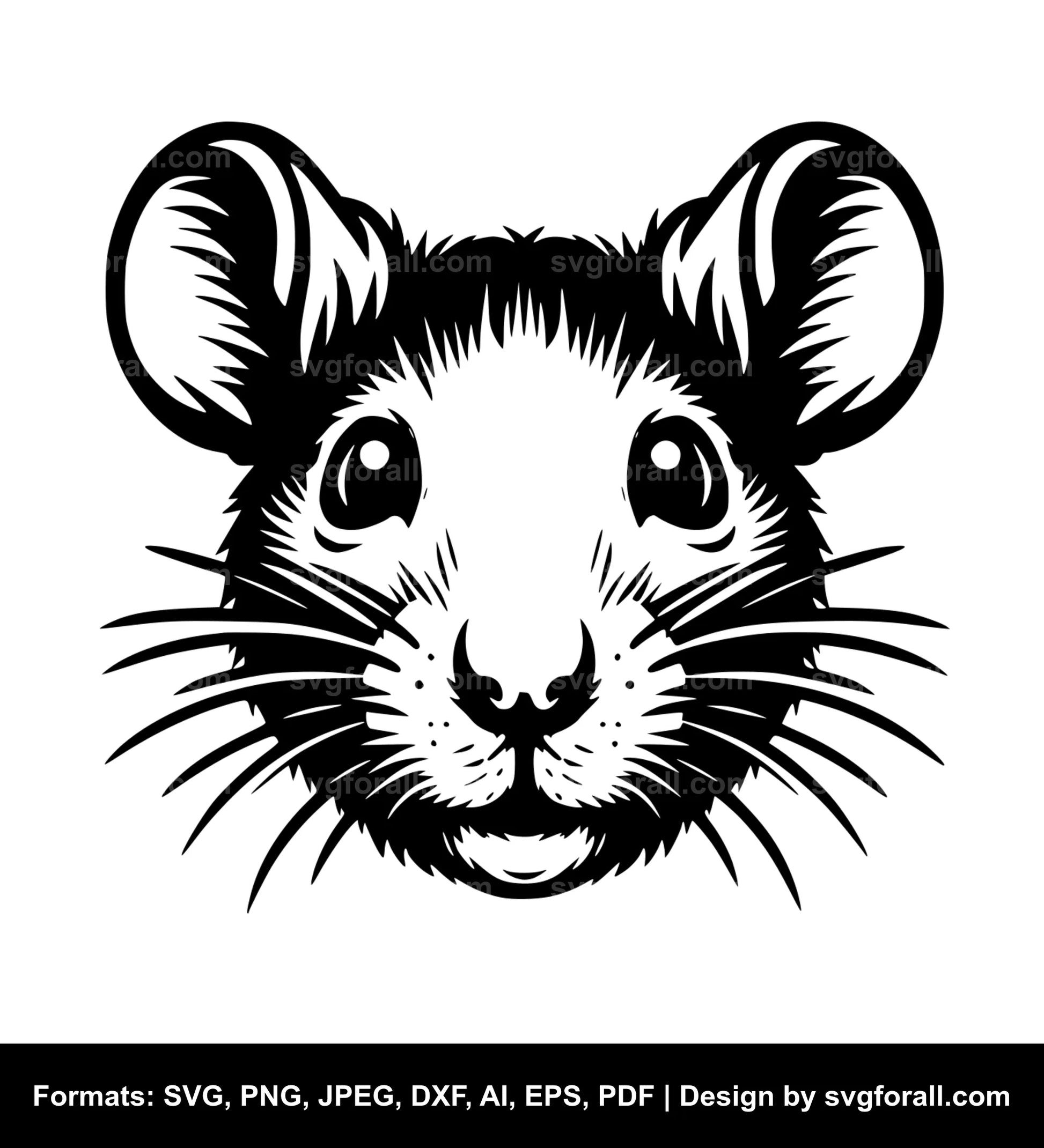 Rat Face SVG