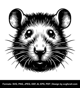 Rat Face SVG