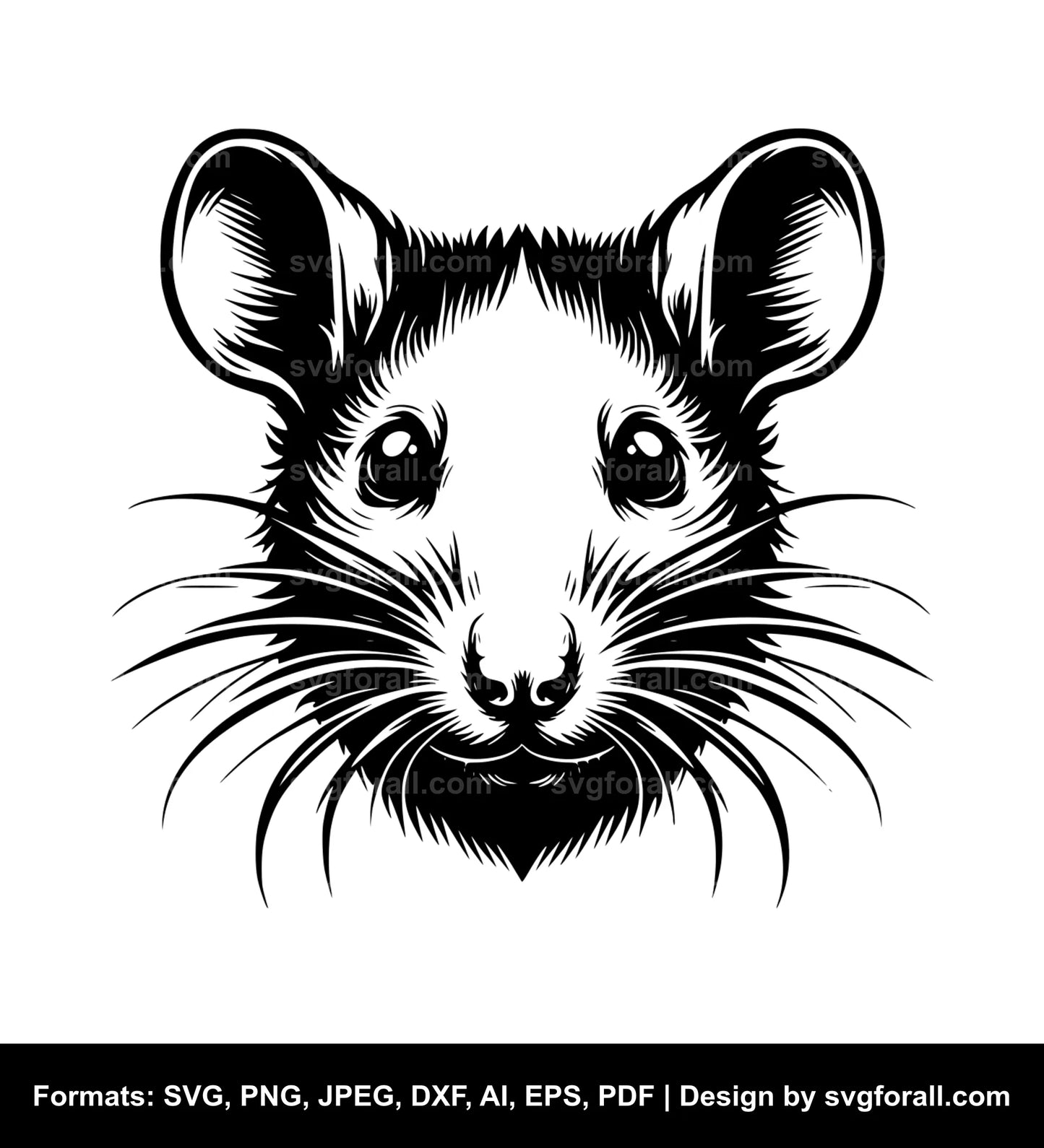 Rat Face SVG PNG