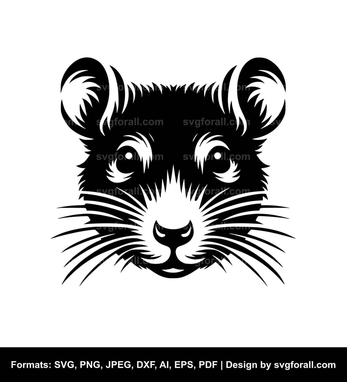 Rat Face Vector SVG