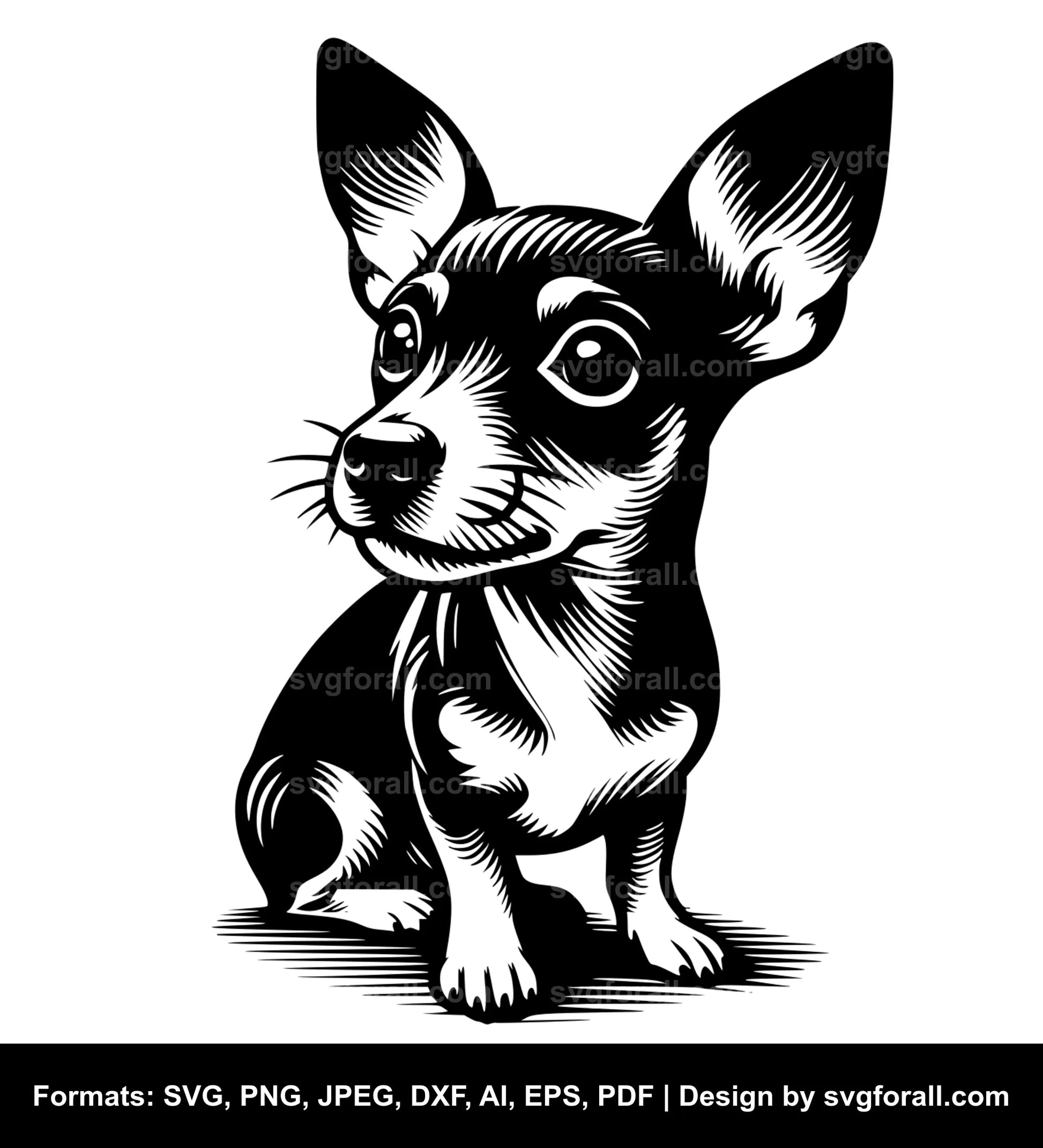 Rat Terrier Dog SVG File