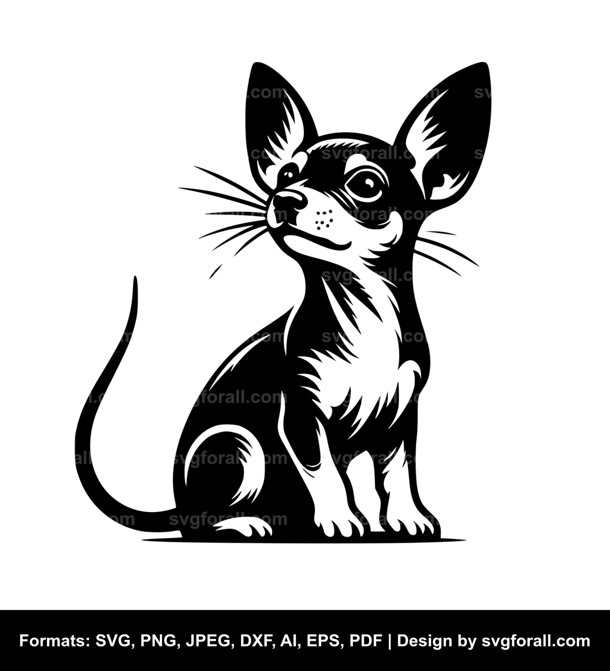 Rat Terrier Dog SVG PNG