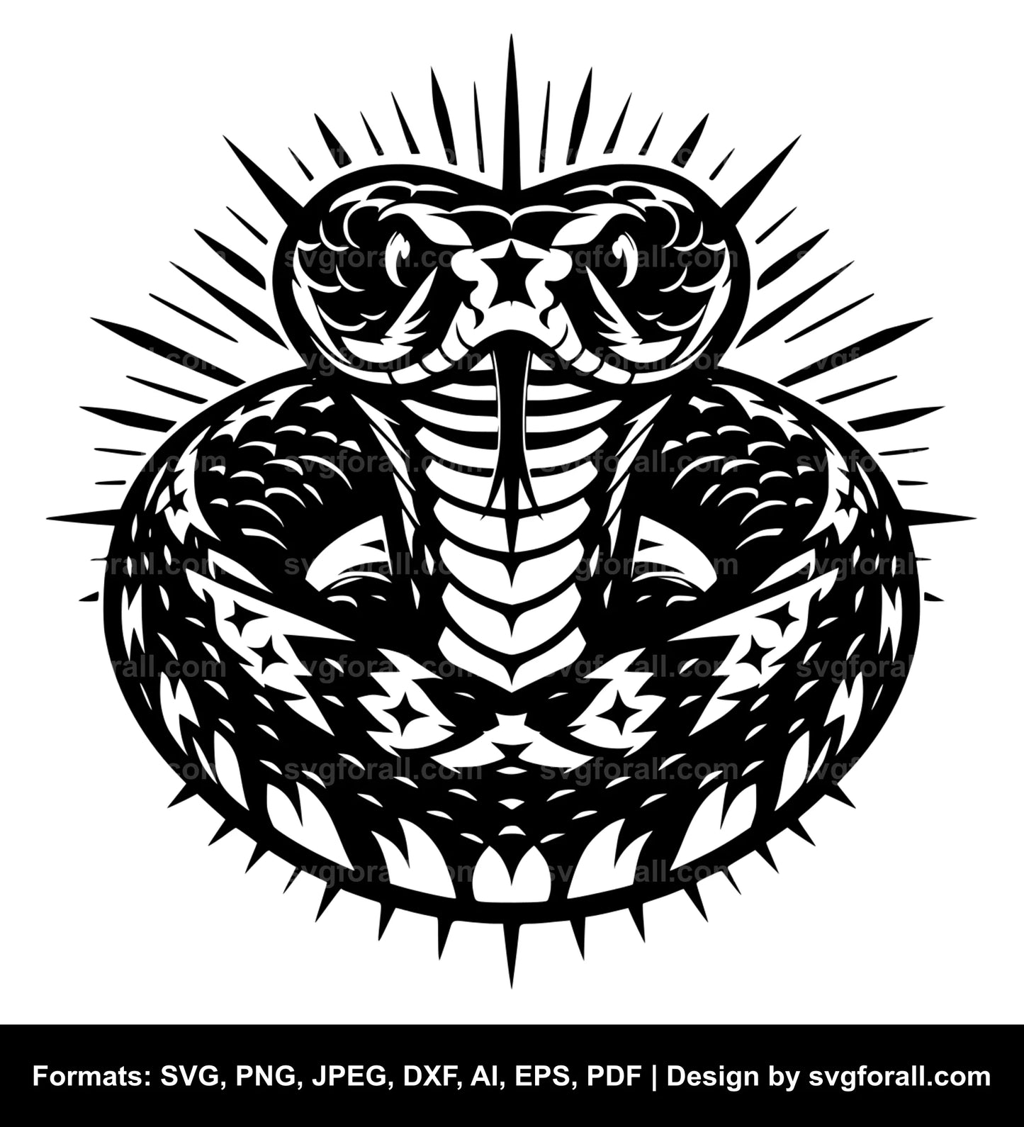 Rattlesnake SVG Clip Art