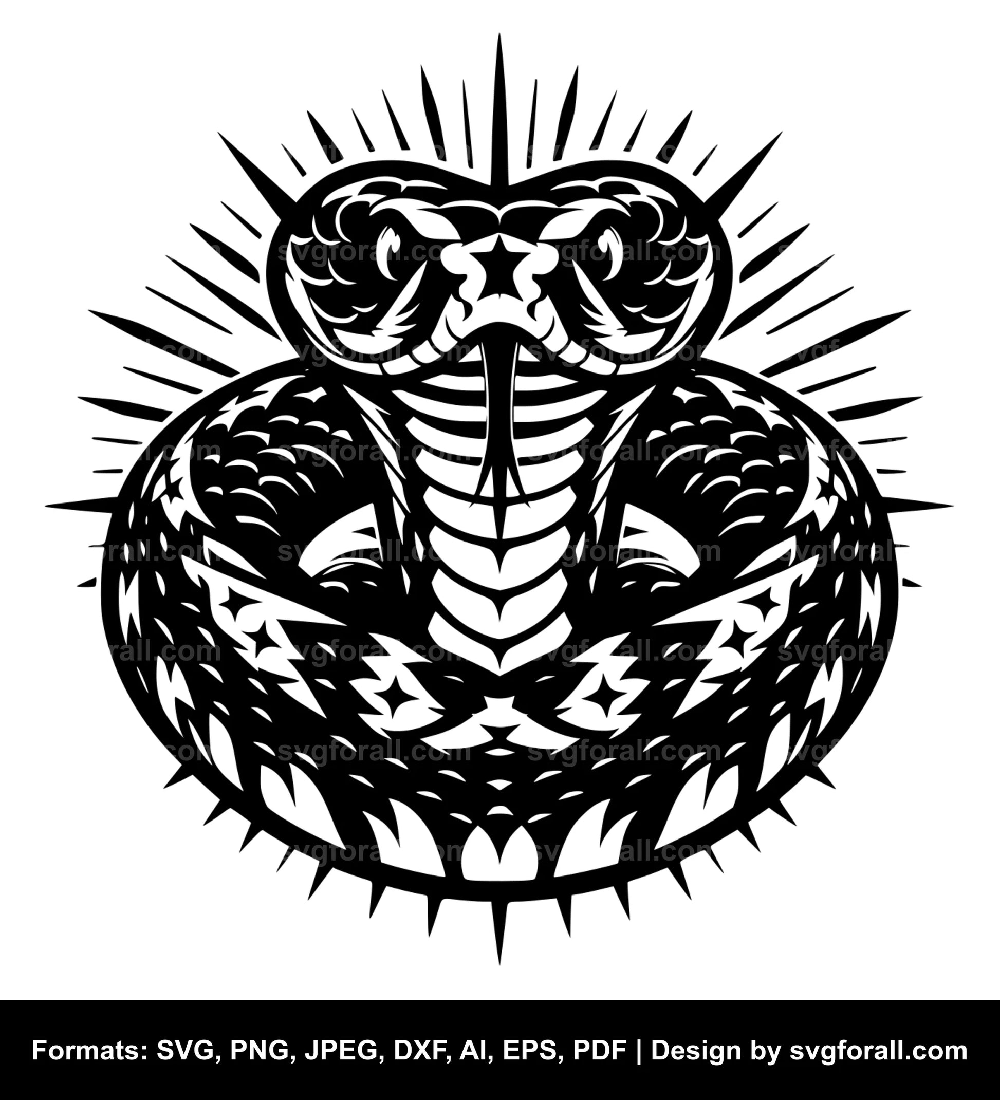 Rattlesnake SVG Clip Art