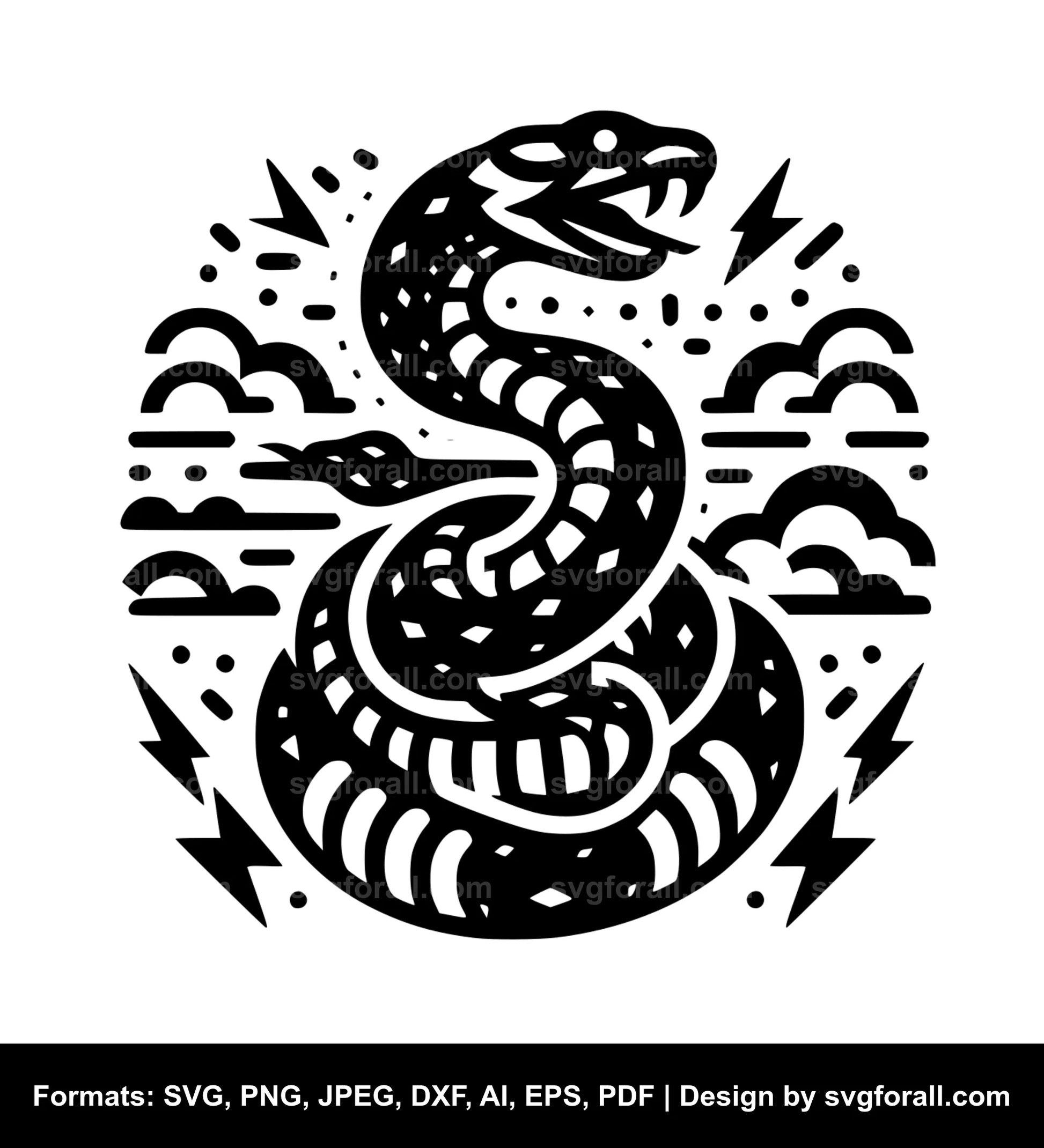 Rattlesnake SVG PNG Image