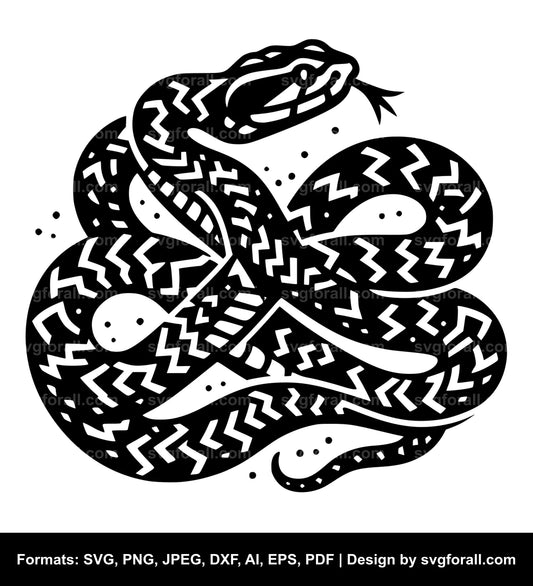 Rattlesnake SVG Vector