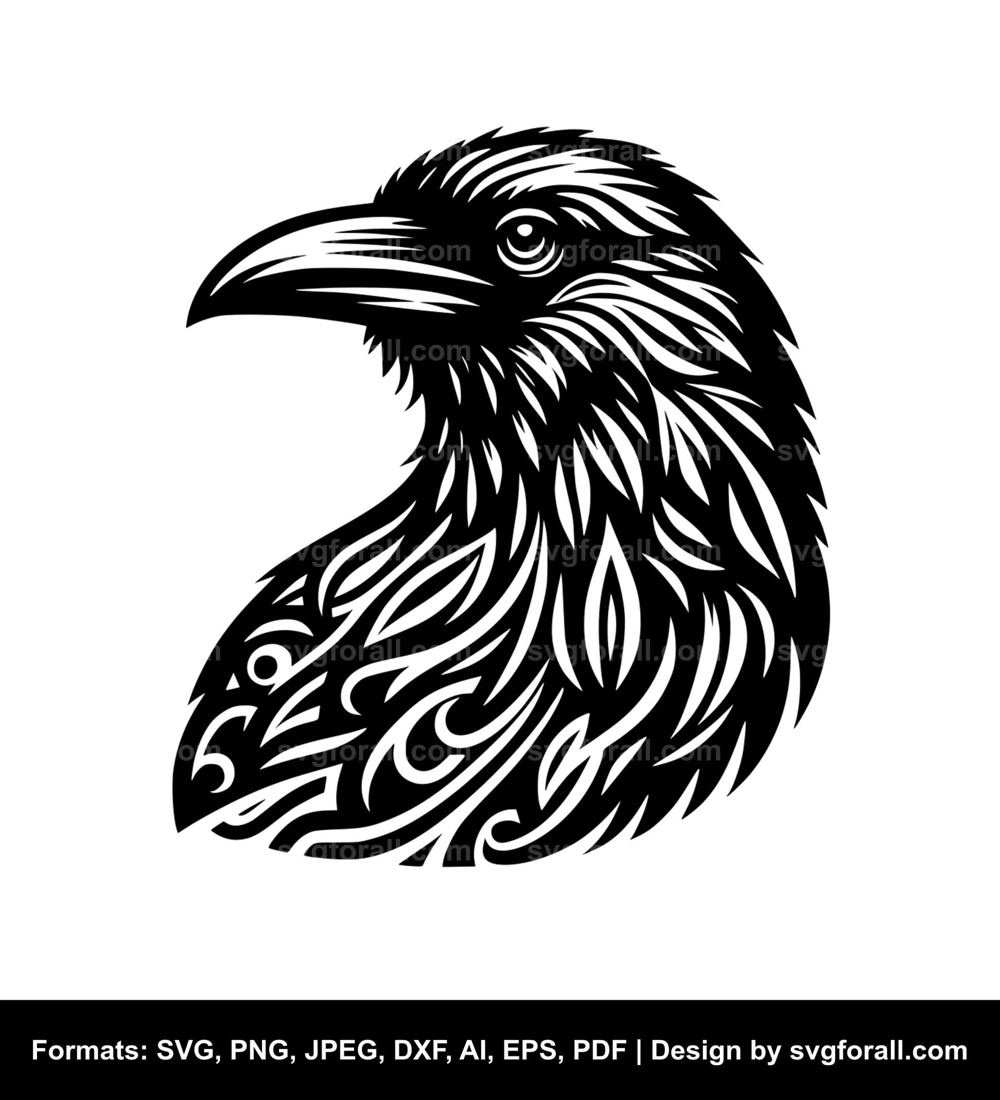 Raven Bird Cricut SVG