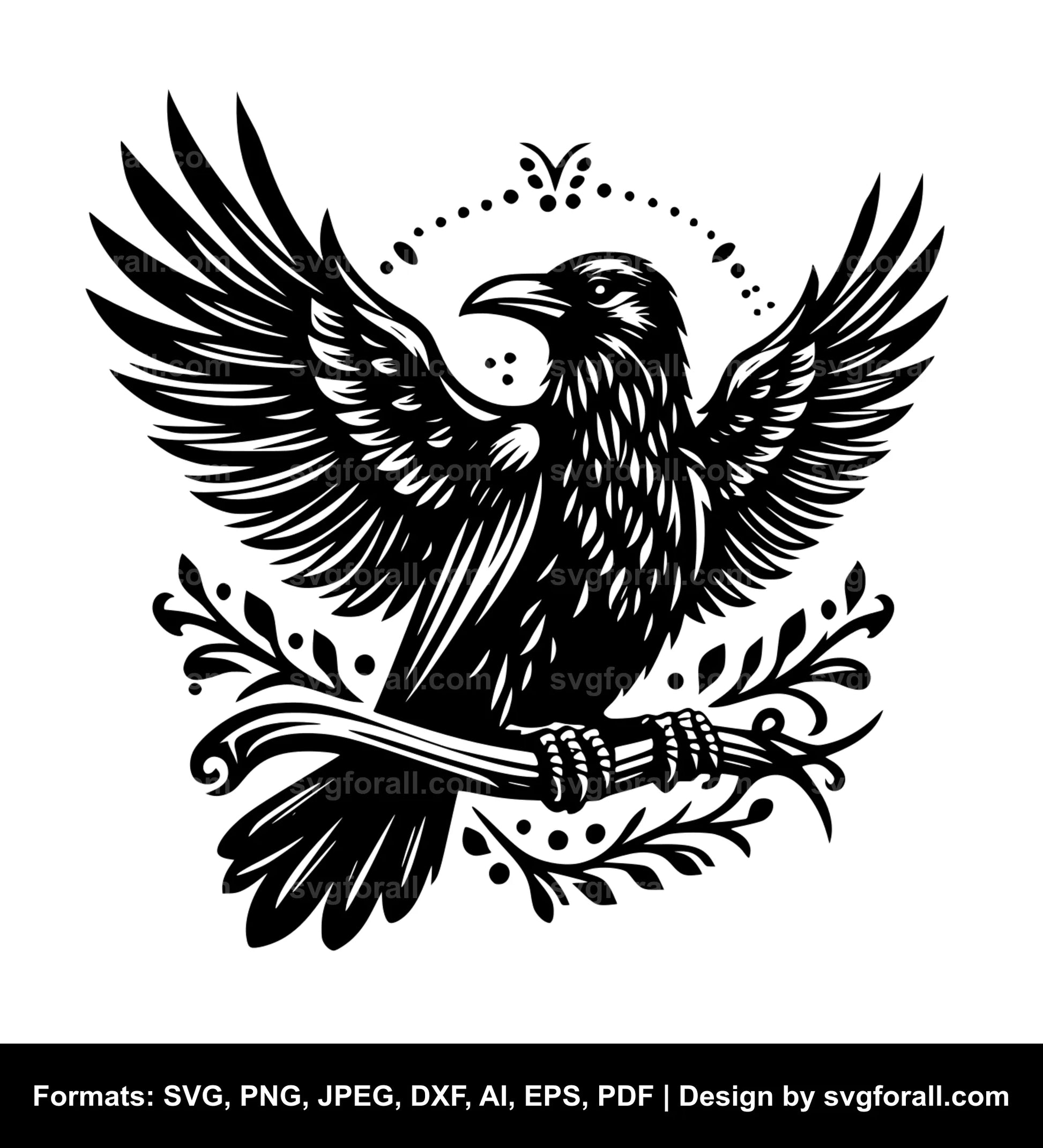 Raven Bird SVG