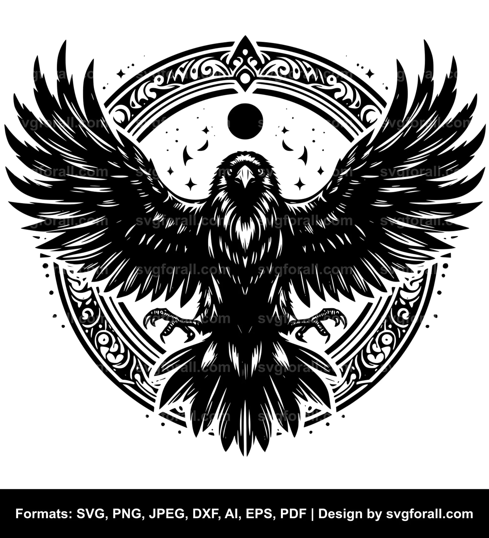 Raven Bird SVG PNG