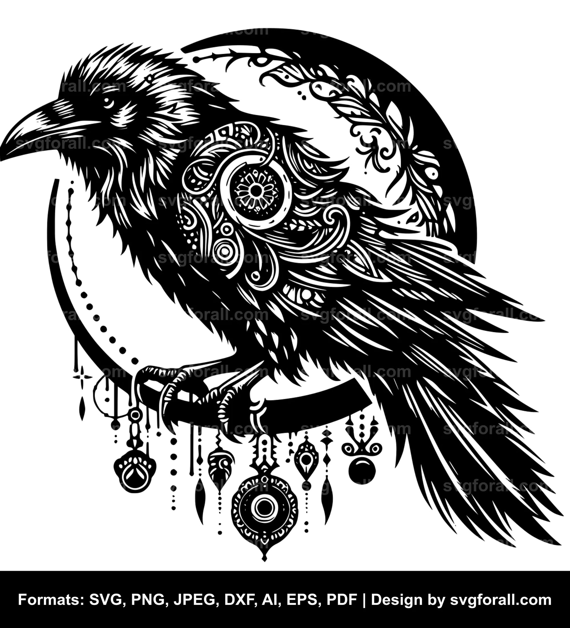 Raven Clipart SVG