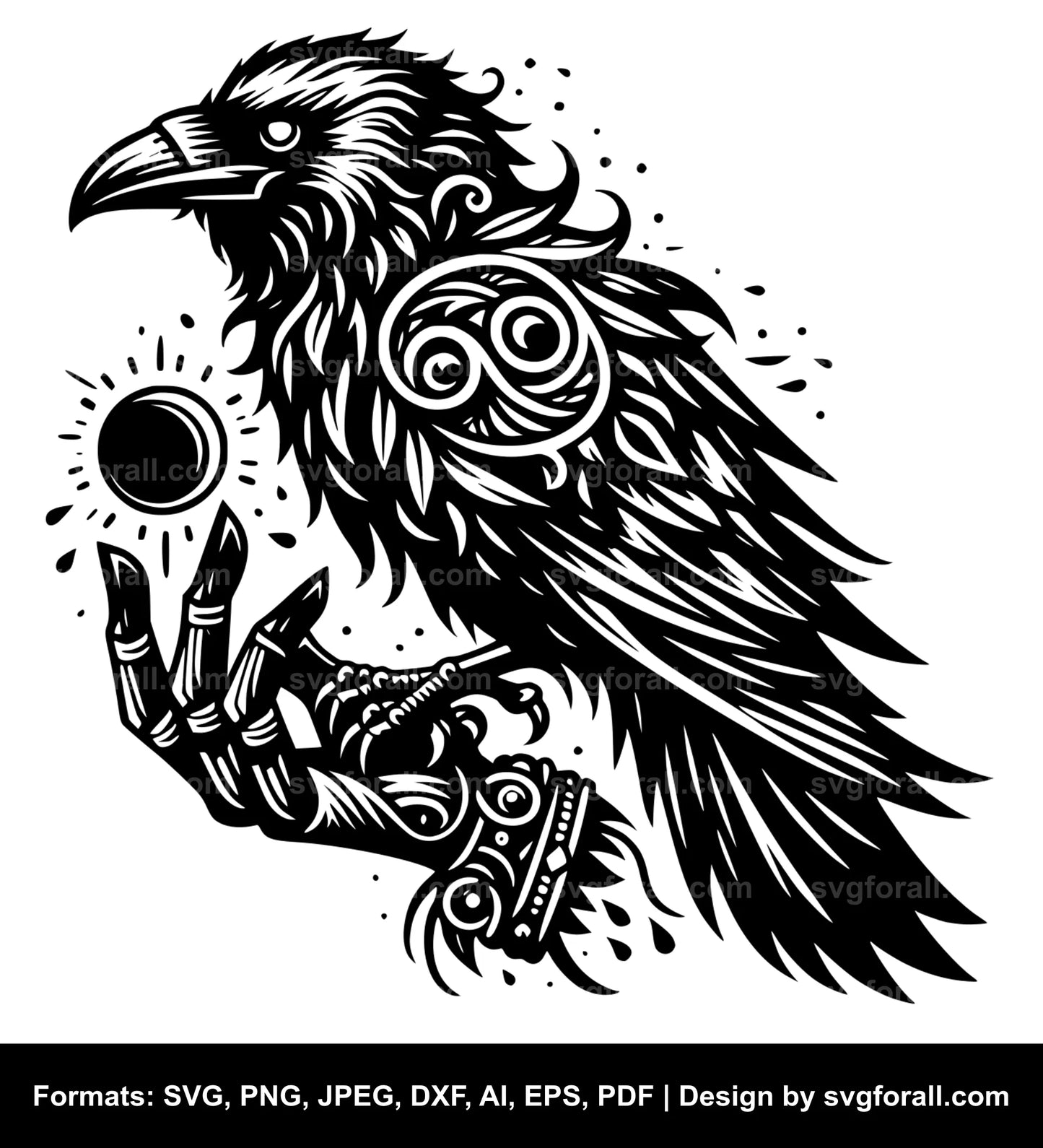 Raven SVG Clipart