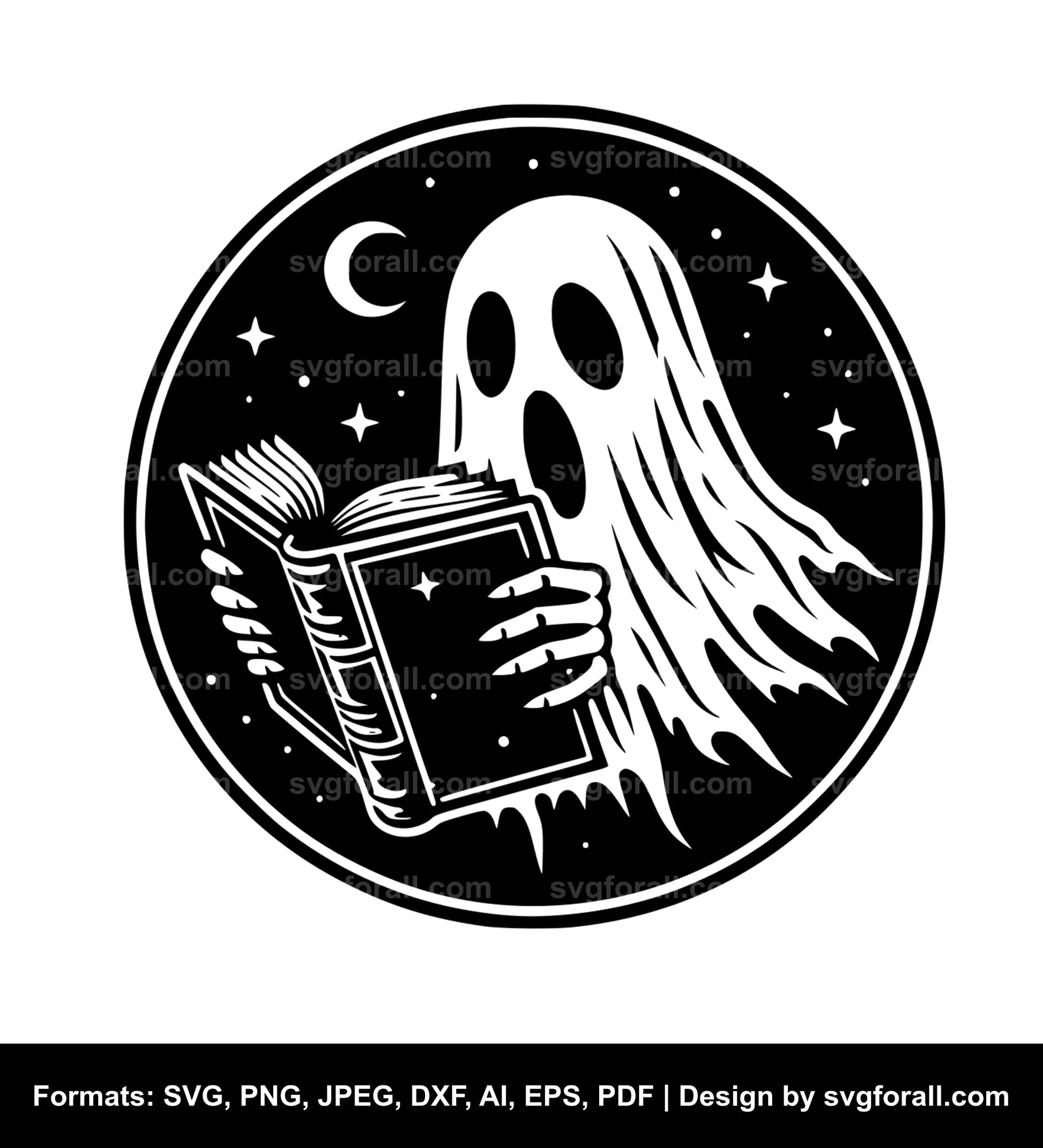 Reading Ghost Black SVG