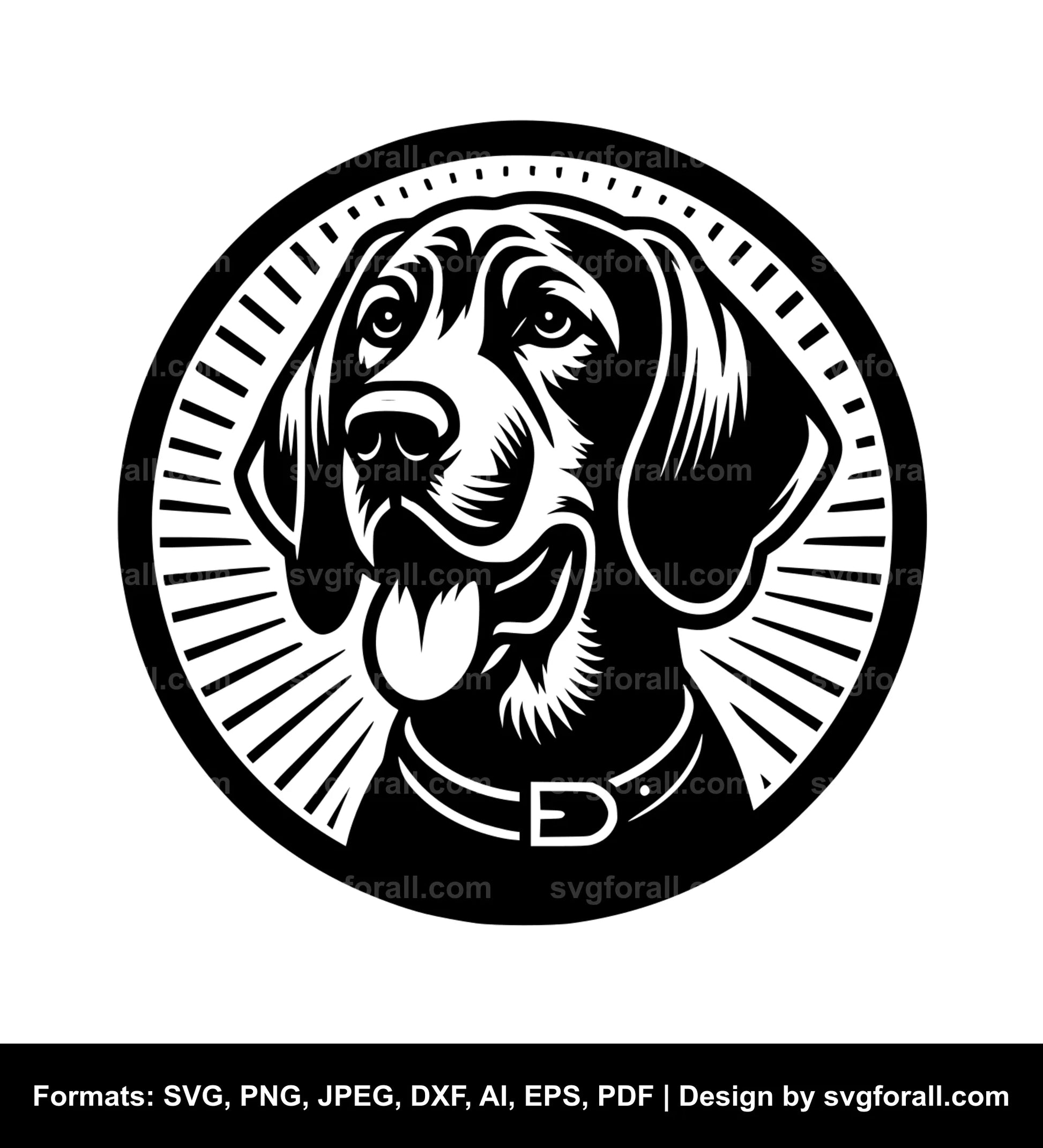 Redbone Coonhound Dog SVG